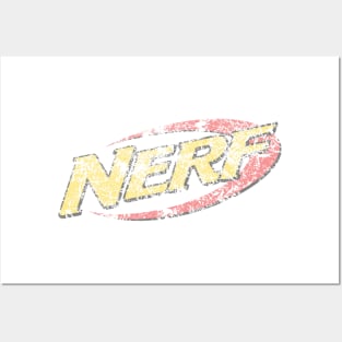 Nerf Logo (extremely worn and faded) Posters and Art